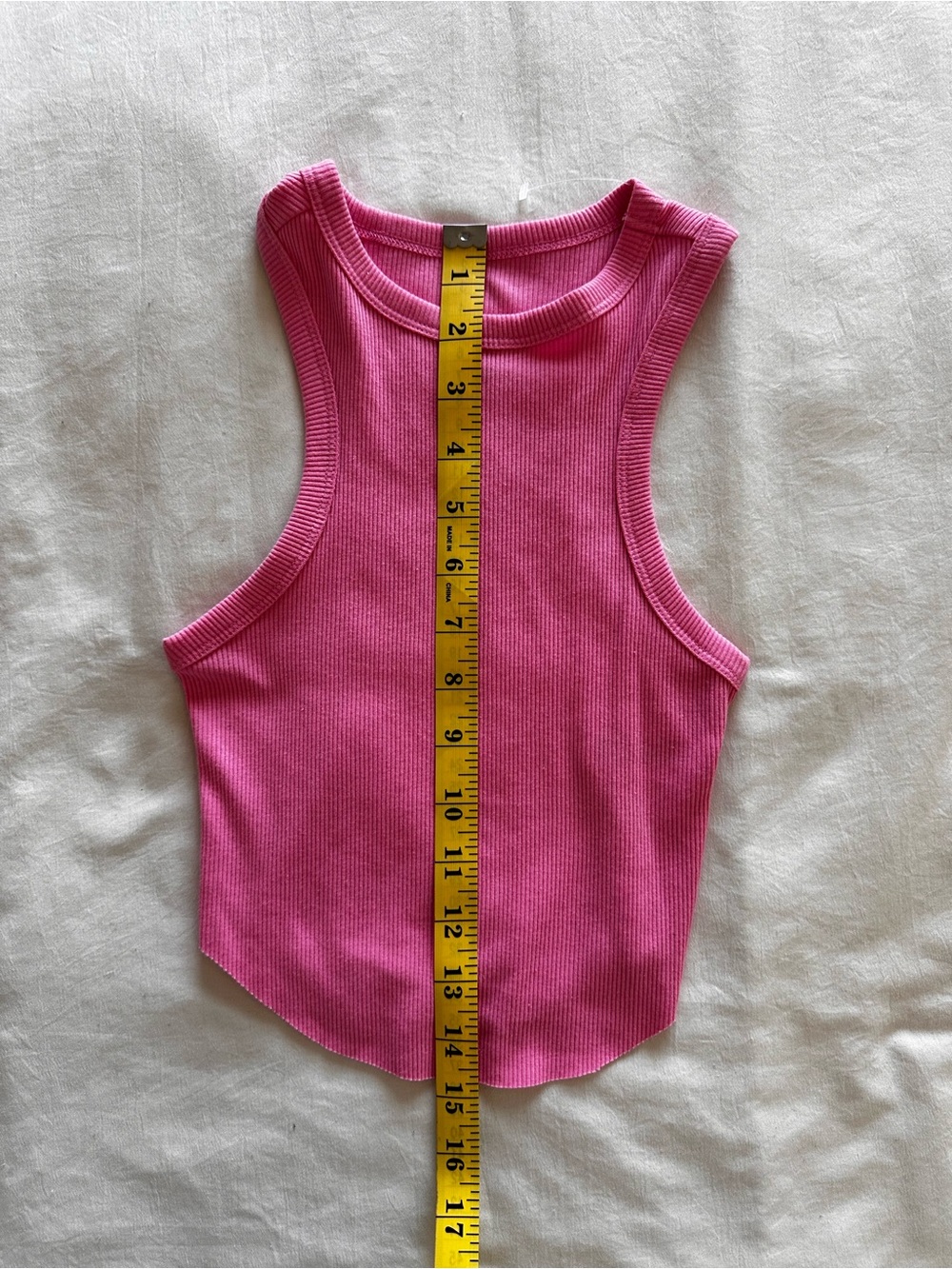 Wild Fable Pink Ribbed Racerback Cropped Tank - Picture 8 of 8